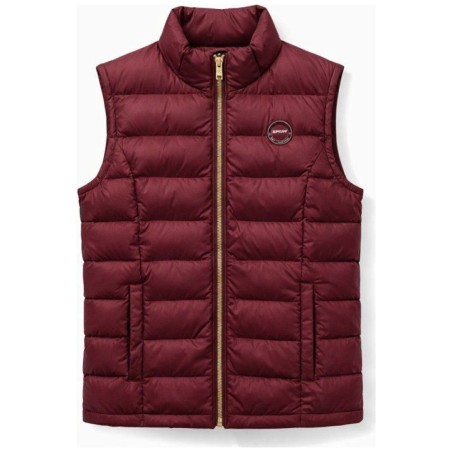 Doudoune Sans Manches Bordeaux Femme — Mise au Green